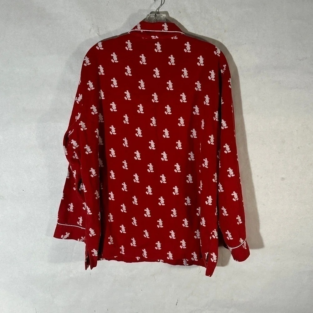 Disney World Mickey Mouse Pajamas PJ's Top Long Sleeve Sweater Sleepwear - Picture 6 of 6